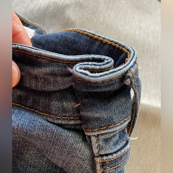 Custom Upcycled Jeans Sz 12 14 Patchwork Hand Embroidered Sashiko Boro - Picture 12 of 15